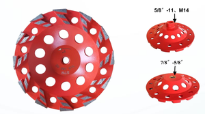 150mm grain 60 béton armé sol pierre meulage traitement diamant meule meule tasse de meulage - Product Image 2