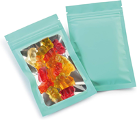 Sac en aluminium mylar imprimé personnalisé pochette à fermeture éclair imprimée sac en plastique zip-lock emballage de chocolat bonbon sac en plastique alimentaire réutilisable