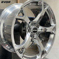 Velg EVOR Forged Wheels Nismo V1 Rims MainforGED Silver Chrome Maining Aluminium Alloy Spokes yang Laris Manis untuk Nissan 350z 370z G37