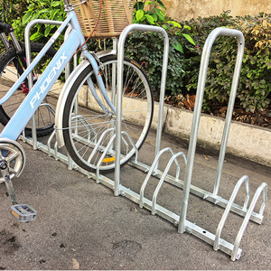 Support de vélo rond en acier galvanisé à chaud pour extérieur, pour parcs publics, pour le rangement des vélos - Product Image 6