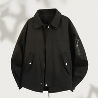 Veste d'hiver décontractée pour homme, coupe-vent, respirante, tendance, col montant, brodée, vente en gros