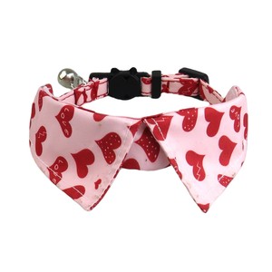 Colliers pour chats à motif de cœurs mignons avec clochette, boucle réglable, pour petits chats, toutes saisons, style tendance - Product Image 3