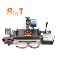 Prix Usine Promotionnel : Machine Électrique Multifonctionnelle Intégrée 8-en-1 pour Impression à Chaud, Idéale pour Casquettes et T-shirts