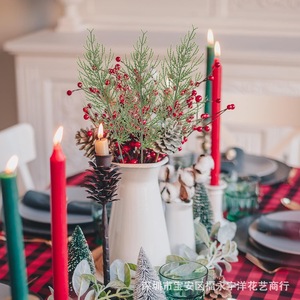 Branches de pin artificielles Uyo, bouquet vert, décorations de fêtes - Product Image 4