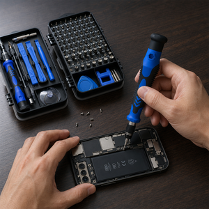 Kit de Tournevis de Précision 124 Pièces, Outil Électronique avec 101 Embouts Magnétiques, pour Réparation Ordinateur Portable et PC - Product Image 1