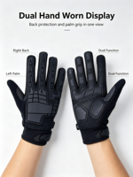 Gants de travail polyvalents HAIYI unisexes, résistants aux chocs, avec sangle de poignet réglable, pour le cyclisme et les sports de plein air