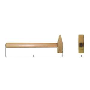 AMPCO - FS0600A Marteau à percussion, DIN1041, Aluminium Bronze - EAN 7630027453676 MARTEAUX ET AXES ANTI-éTINCELLES - Product Image 1