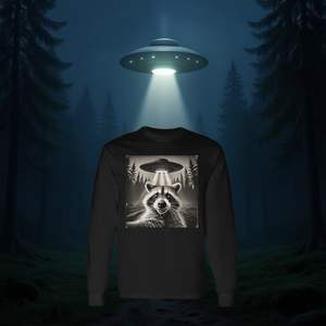 Maglietta a maniche lunghe Raccoon Selfie Ufos - Product Image 3