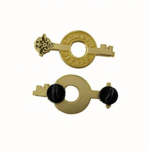 Prix de gros d'usine en alliage de Zinc Offre Spéciale émail doux graveleux insigne personnalisé avec embrayages papillon - Product Image 4