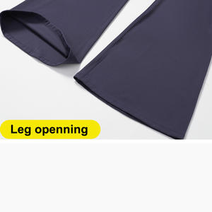 LuluyunレディースソリッドフレアヨガパンツVクロスオーバーハイウエスト隠しシュクランチブートカットプラスサイズ4ウェイストレッチバットリフティング - Product Image 6