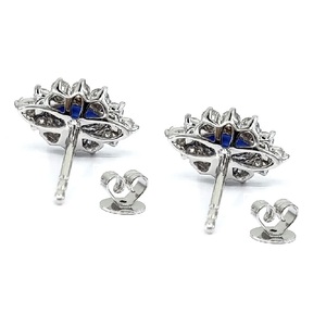 Boucles d'oreilles clous en or blanc 18 carats de haute qualité, design vintage et tendance, plaqué or, pour mariage, fête ou cadeau, vente en gros Hong Kong - Product Image 3