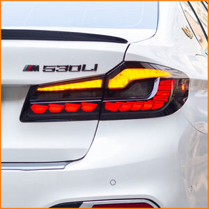 Pour BMW Série 5 G30 G38 2018 2019 2020 : Feux arrière OLED style GTS, amélioration avec feux arrière LED séquentiels double échelle de dragon - Product Image 2
