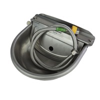 Stainless Pet Animal Automatic Water Feeder with Pipe Horse Goat Dog Cattle Sheep Water Bowl for Livestock