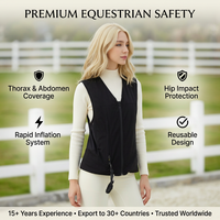 Gilet d'airbag d'équitation équestre de course en nylon spandex durable du fabricant avancé avec gilet confortable de techniques imprimées
