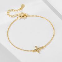 Mlluki Joyería al por Mayor, Pulsera de Plata de Ley 925 con Baño de Oro de 14K y Circonitas Cúbicas Personalizadas de Fábrica para Mujer