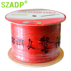 Màu Đỏ/màu cam 2C 1.5mm2 2.5mm2 rắn đồng trần 2 lõi lá chắn an ninh báo cháy đánh giá Cáp kháng - Product Image 3