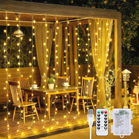 Guirlandes lumineuses LED, 8 modes, lumières féériques, guirlandes suspendues, décoration de chambre, fête de mariage, décoration de Noël pour cour