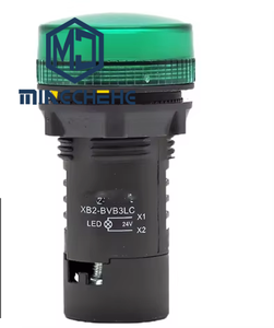 Nouveau Interrupteur Sélecteur Lumineux LED Vert XB2-BVB3LC 24VAC/DC Série Harmony XB2 - Product Image 1