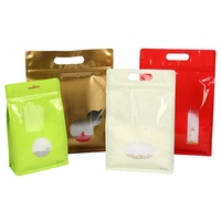Custom Printed Biodegradable White Stand Pouch Zipper Durable Kraft Paper Foil Aluminium Food Tea Coffee Packaging Bags Snacks
