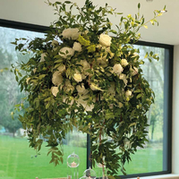 KCFB-043 Offre Spéciale Bricolage Décoratif Soie Artificielle D'hortensia Pivoine Événements Parti Maîtresse De Mariage Fleur Guides À Billes Table