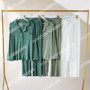 Pigiama 8002 FUNG da donna a maniche lunghe Spandex/pigiama modale - Product Image 4