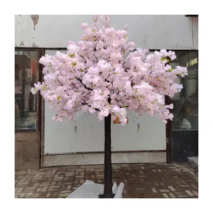 S524 Decoração de cenário de casamento 8 pés grande flor branca rosa falso seda Sakura árvores grandes artificiais flor de cerejeira falsa