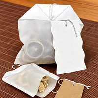 Sac de bain non tissé personnalisable avec étiquette suspendue et cordon de serrage, sachet vide pour bain de pieds aux herbes pour la relaxation en spa