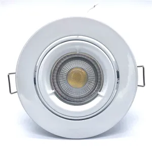 מקורה COB dimmable led אלומיניום 12v שקוע זרקור דיור