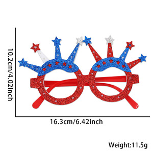 Hoa Kỳ Ngày Độc Lập Năm Cánh Sao Vương Miện Kính Trang Trí Cho Ngày Độc Lập Nguồn Cung Cấp Bên - Product Image 5