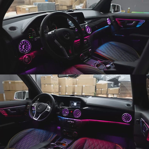 X204 Giao Hưởng Ánh Sáng Môi Trường Xung Quanh Kit Đối Với Mercedes-Benz Glk 2012 2015 Bầu Không Khí Ánh Sáng Xe <span class=keywords><strong>LED</strong></span> Không Khí Vent Nội Thất Môi Trường Xung Quanh Đèn - Product Image 4