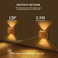 Décoration moderne pour maison intelligente, lampes de nuit néon RGB rechargeables par USB, détecteur de mouvement magnétique sans fil, lampes murales LED pour escaliers intérieurs