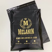 Pochettes d'Expédition Express Noires Recyclées à Logo Personnalisé Imprimé pour Vêtements, Enveloppes et Sacs Postaux