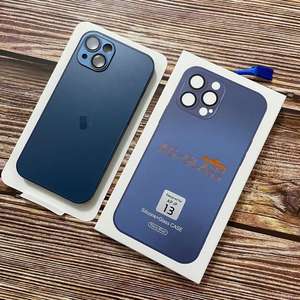 Nuevo vidrio esmerilado para iPhone 17 16 <span class=keywords><strong>Pro</strong></span> Max 15 Estuches para teléfonos Durable TPU Lente de una pieza Película Diseño comercial - Product Image 6