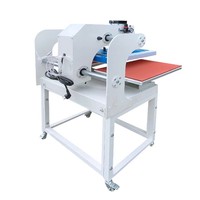 Presse à chaud électrique semi-automatique magnétique double face 220V 40x60cm multicolore pour l'impression de vêtements et de t-shirts
