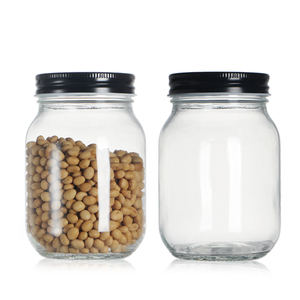 Pot de conservation en <span class=keywords><strong>verre</strong></span> premium, hermétique, pour cuisine et garde-manger, 500 ml, transparent, pour haricots, épices, noix - Product Image 3
