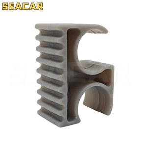 Collier de serrage double pour bateau, 25 mm, gris, en plastique, quincaillerie marine pour réparation et remplacement - Product Image 2
