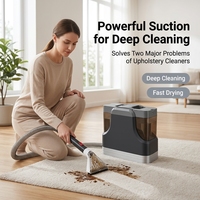 Nettoyeur de taches portable sans sac électrique pour la maison et l'hôtel, nettoyeur de tapis humide et sec