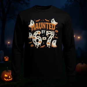 Haunted By 67 Halloween T-shirt à manches longues avec design de costume Meme - Product Image 3