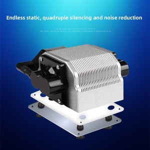 Rissee Kleine Rechteck Metall Sauerstoff pumpe Silent Air Wave Ausrüstung für <span class=keywords><strong>Aquarium</strong></span> <span class=keywords><strong>Aquarium</strong></span> Desinfektion Oxygen ator Modell AP-80L - Product Image 4