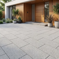 Marches d'escalier extérieures en pierre de quartz résistantes au gel et pavés en pierre de quartz pour projets de terrasses extérieures d'hôtels