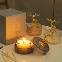 Luxus geweih förmiges Aromatherapie-Kerzen gel wachs material für Weihnachten, Valentinstag und Neujahrs feier
