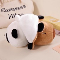 Jouets créatifs Flip Panda & Capybara pour bébés Jouets en peluche de dessin animé personnalisé doux Jouets en peluche d'anime réversibles