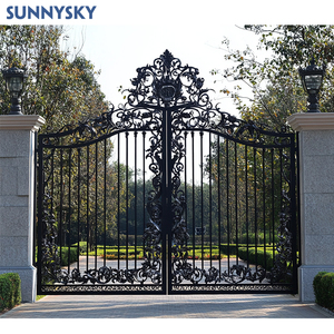 Sunnsyky Latest Fashion Good Looking Indian House Main <strong>Gate</strong> <strong>Designs</strong> <strong>Colors</strong> Wrought Iron <strong>Gate</strong>