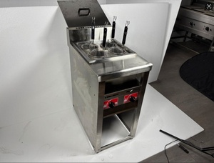 Olla Comercial de Acero Inoxidable de 4 Quemadores para Sopa de Fideos de Res Lanzhou, Cocedor de <span class=keywords><strong>Pasta</strong></span> de 4000W con Gabinete para Restaurante - Product Image 6