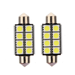 Luz LED para techo de coche, luz de lectura CNAbus, luz de matrícula, decodificador, doble punta 5050 8SMD 41mm - Product Image 2