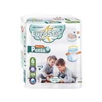 Pañales para Bebé WUGLO EUROSTAR Verdes Suaves, Transpirables, de Algodón, con Cinta Adhesiva Grande, Ligeros y con Protección Contra Fugas