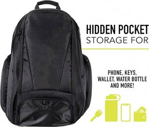 Mochila Negra Personalizada de Gran Capacidad para Equipo Deportivo con Compartimento para Zapatos, Impermeable, para Pickleball, Muestra Gratis, Gran Venta - Product Image 5