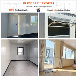 บ้านสำเร็จรูปแบบโมดูลาร์จากตู้คอนเทนเนอร์เหล็ก สำหรับโรงแรม วิลล่า ร้านกาแฟ พร้อมครัวและห้องน้ำแบบขยายได้ วัสดุแผ่นแซนวิช - Product Image 3