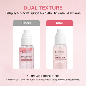 Spray Facial OEM Jelly Mist Serum Rosa con PDRN, Colágeno, Doble Textura, Niacinamida, Glutatión y Ácido Hialurónico para Hidratación y Luminosidad - Product Image 5