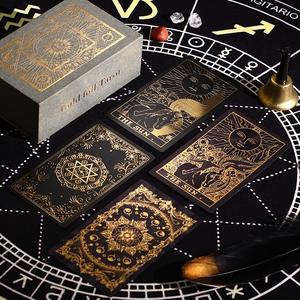 Baraja de <span class=keywords><strong>Tarot</strong></span> Holográfica de Plástico con Lámina Dorada LEYAO, Color Oro Rosa, Estilo Vintage, Resistente al Agua, Ideal para Principiantes, Cartas de Adivinación - Product Image 4